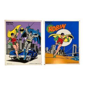 Playskool Vintage Batman Robin Puzzle Set